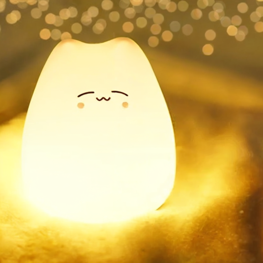 Lampka LED zmieniająca kolory w kształcie kotka - Miziu.pl