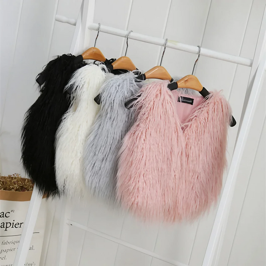 Bezrękawnik dziewczęcy futerko Bezrękawnik dziewczęcy futerko