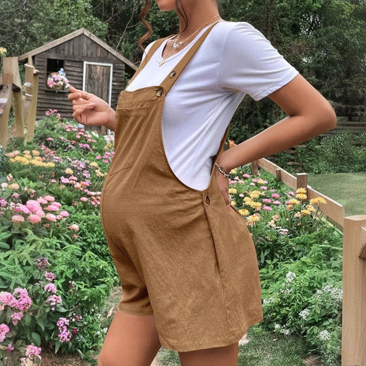 Ogrodniczki ciążowe z szortami Ogrodniczki ciążowe z szortami