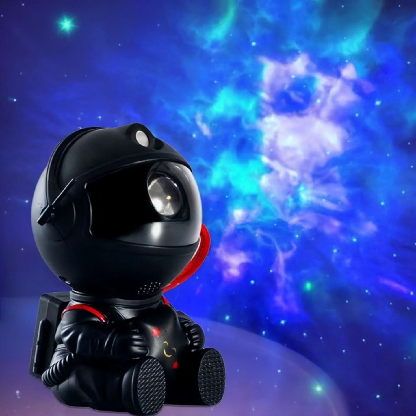 Lampka projektor w kształcie astronauty - Miziu.pl