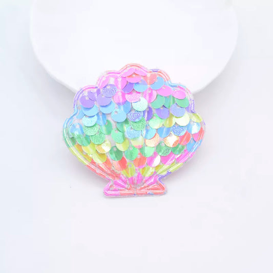 Naprasowanki na ubranka - muszelki z cekinami Naprasowanki na ubranka - muszelki z cekinami