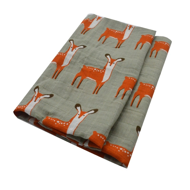 Otulacz muślinowy z bawełny organicznej 60x60cm - Miziu.pl