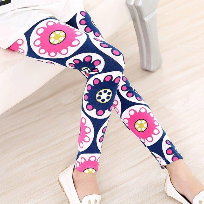 Legginsy w kolorowe wzory - Miziu.pl