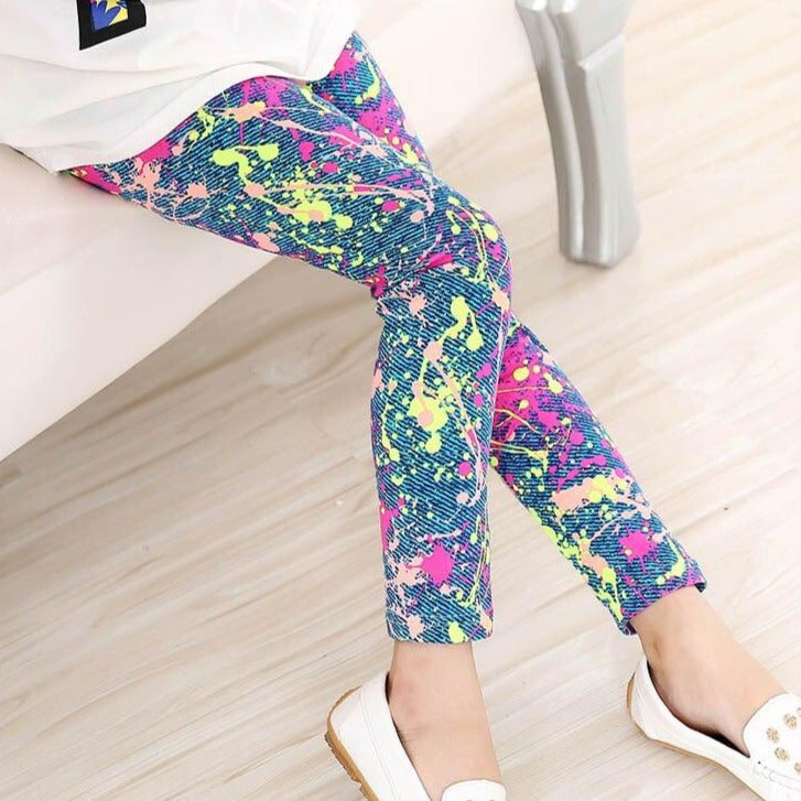 Legginsy w kolorowe wzory - Miziu.pl
