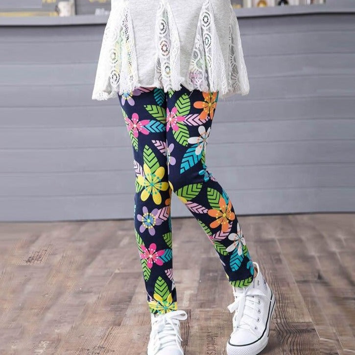 Legginsy w kolorowe wzory - Miziu.pl