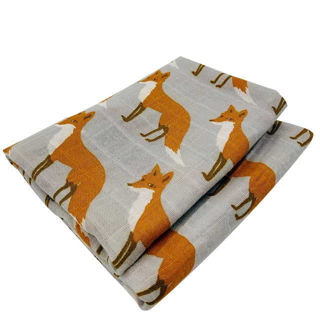 Otulacz muślinowy z bawełny organicznej 60x60cm - Miziu.pl