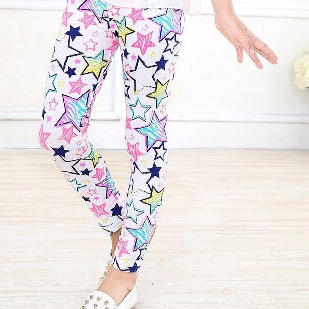 Legginsy w kolorowe wzory - Miziu.pl