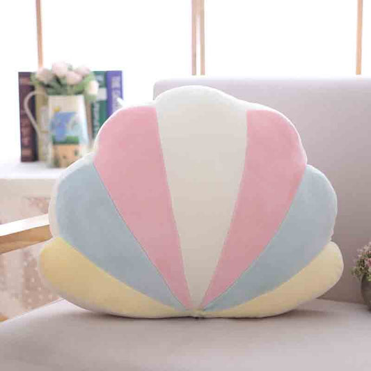 Poduszka dekoracyjna w kształcie muszli Poduszka dekoracyjna w kształcie muszli Jasna muszla (45x35 cm)