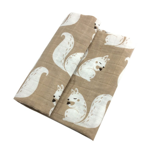 Otulacz muślinowy z bawełny organicznej 60x60cm - Miziu.pl