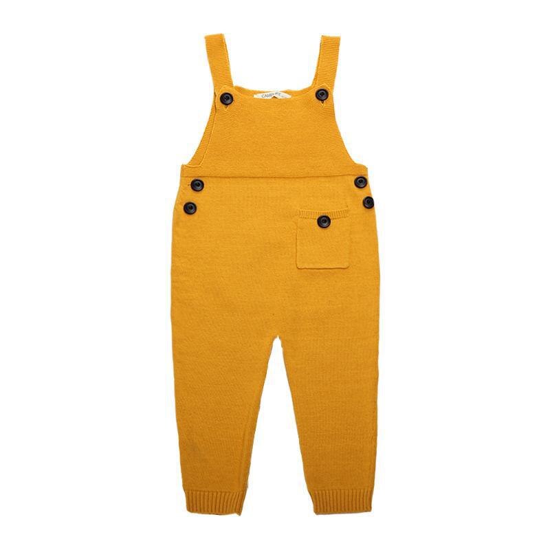 Kombinezon dziecięcy Żółty guziki
