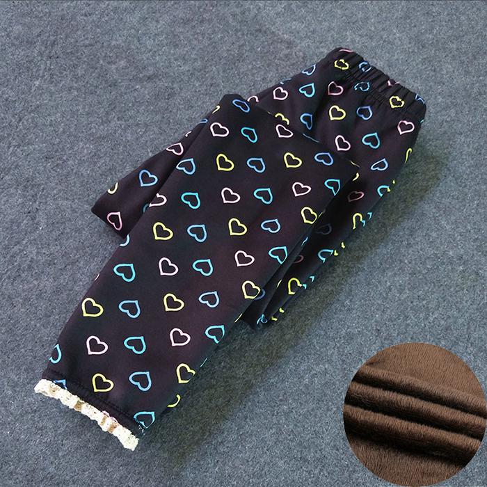 Dziewczęce legginsy Serduszko czarne