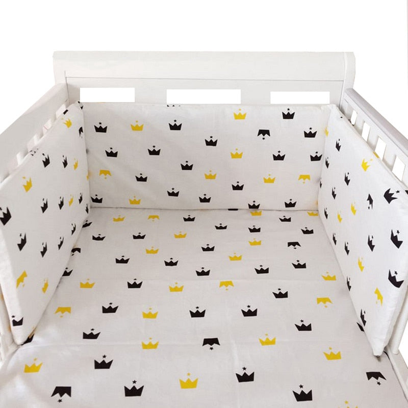 Ochraniacz na szczebelki w kształcie U lub L 150x30cm Ochraniacz na szczebelki w kształcie U lub L 150x30cm Czarne i złote korony