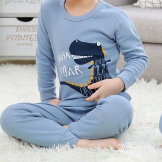 Chłopięca piżamka z długim rękawkiem Chłopięca piżamka z długim rękawkiem Niebieski Dinozaur