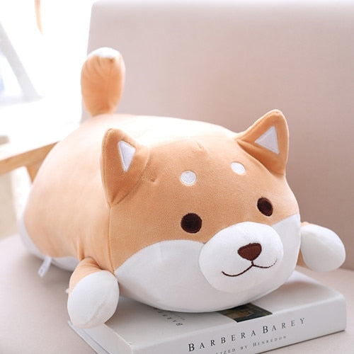Pluszak w kształcie pieska Shiba Pluszak w kształcie pieska Shiba Brązowy z otwartymi oczkami