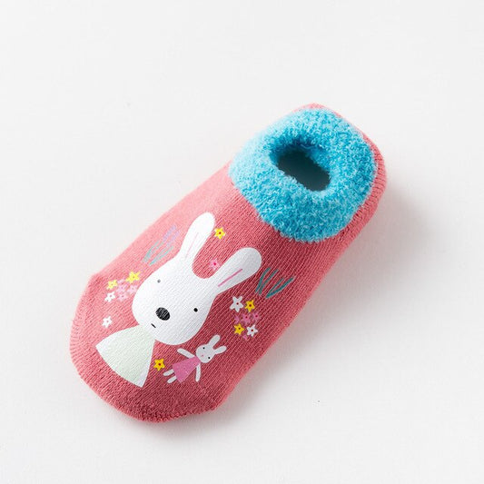 Bawełniane, antypoślizgowe skarpetki dla dziewczynki Bawełniane, antypoślizgowe skarpetki dla dziewczynki