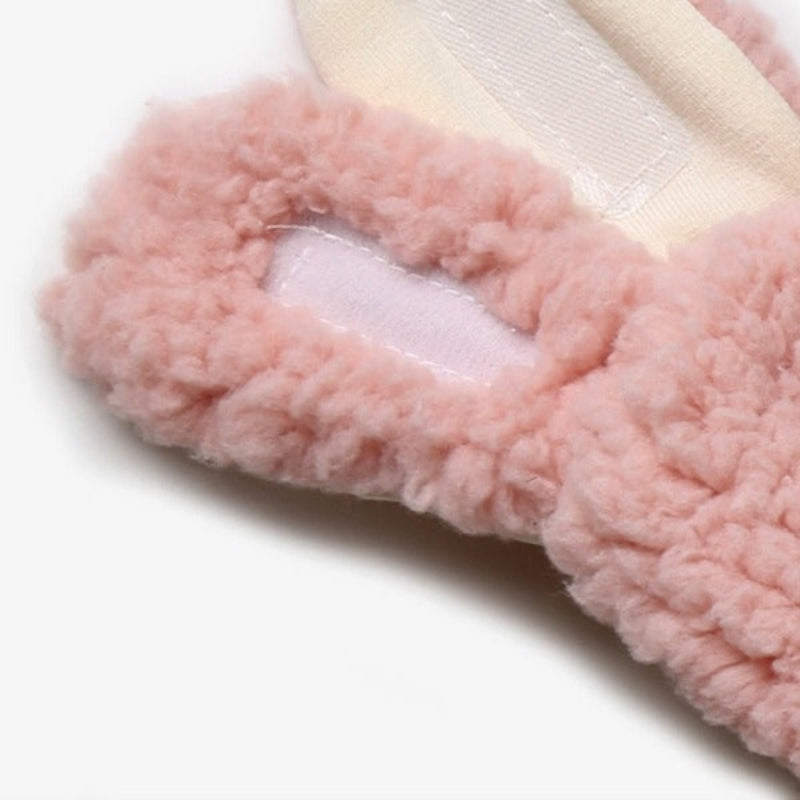 Zimowa czapka z uszami królika dla dziewczynki