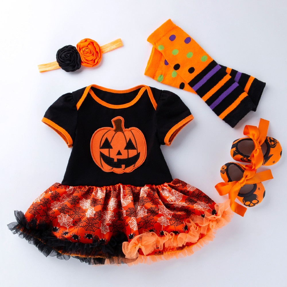 Ozdobne body z krótkim rękawem na Halloween - Miziu.pl