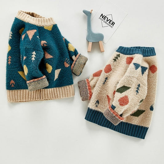 Ciepły sweterek we wzory Ciepły sweterek we wzory