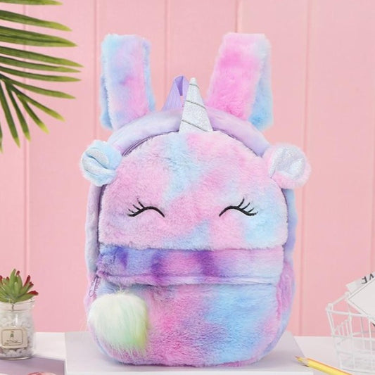 Plecak dla dziewczynki pluszowy jednorożec Plecak dla dziewczynki pluszowy jednorożec
