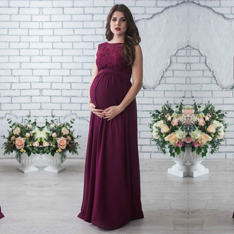 Elegancka suknia dla kobiet w ciąży - Miziu.pl