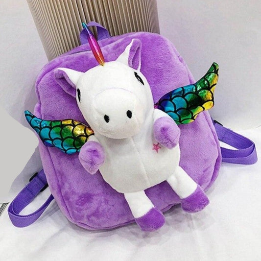 Plecak pluszowy dla dziewczynki z jednorożcem Plecak pluszowy dla dziewczynki z jednorożcem