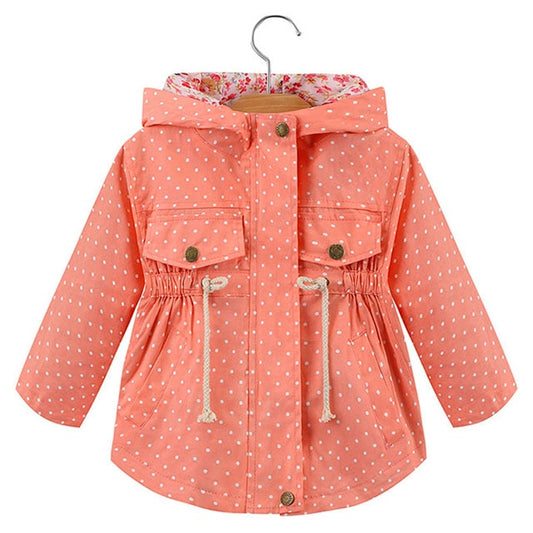 Przejściowa kurteczka w kropki Przejściowa kurteczka w kropki Pomarańczowy