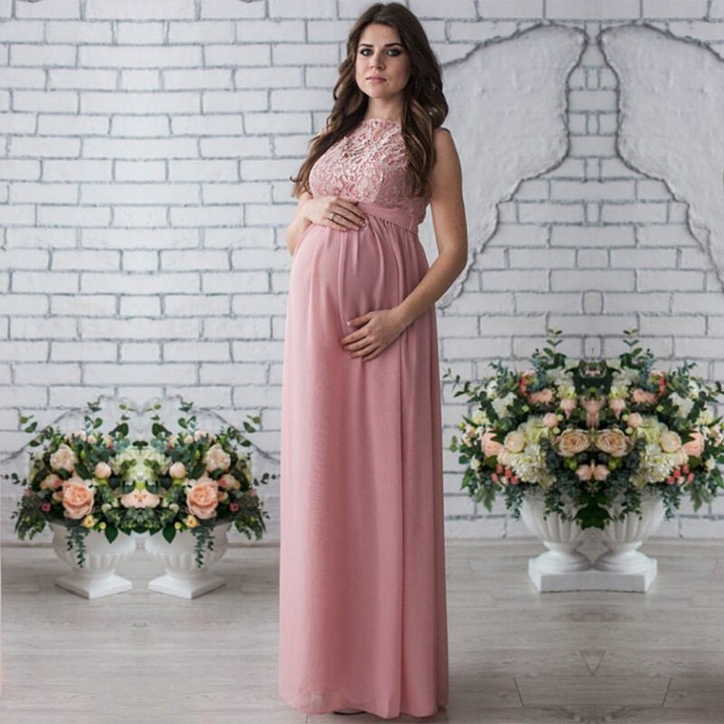 Elegancka suknia dla kobiet w ciąży - Miziu.pl