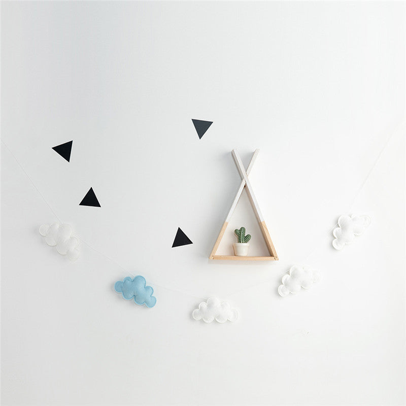 Miękka girlanda z chmurek Biało niebieski