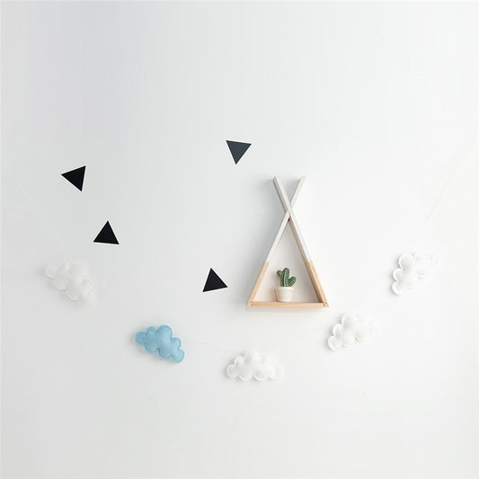 Miękka girlanda z chmurek Miękka girlanda z chmurek Biało niebieski