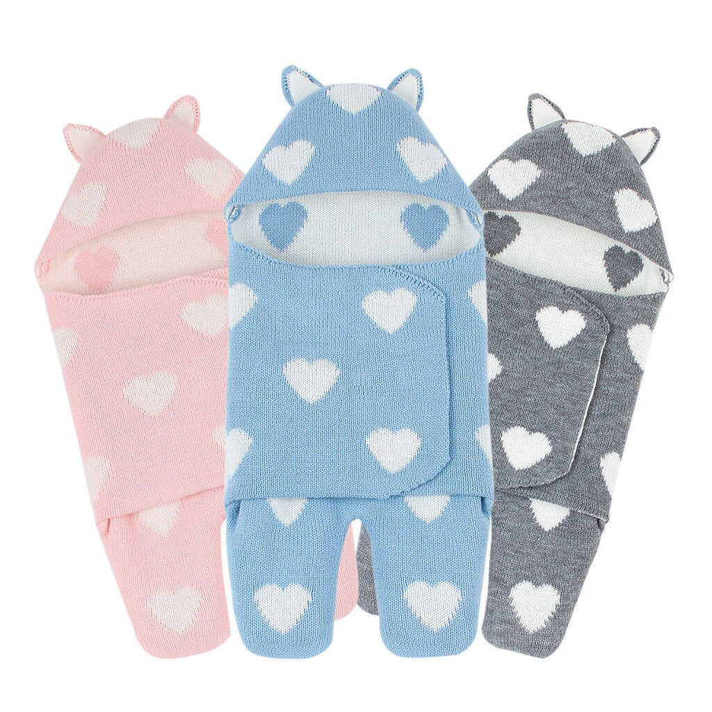 Śpiworek do spania w serduszka