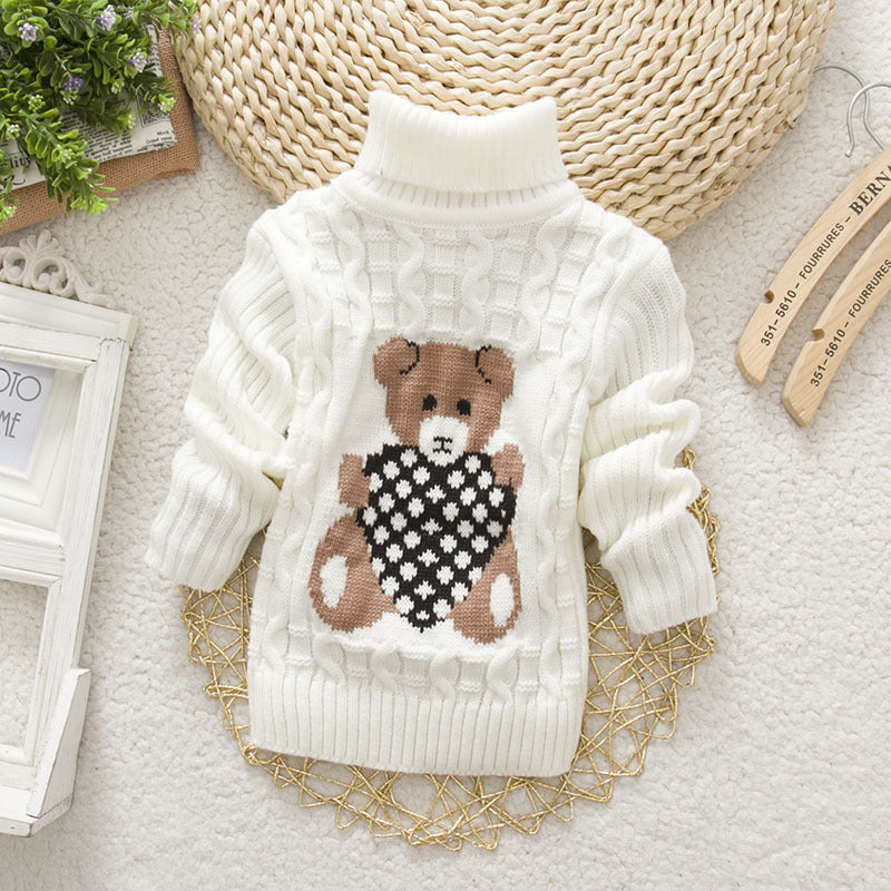 Sweter z misiem Biały miś
