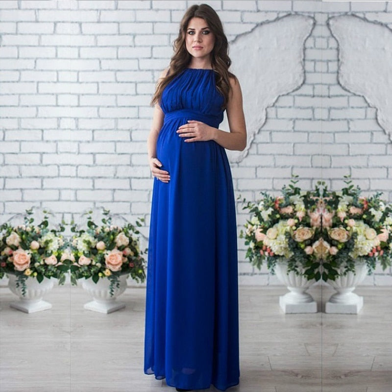 Elegancka suknia dla kobiet w ciąży - Miziu.pl