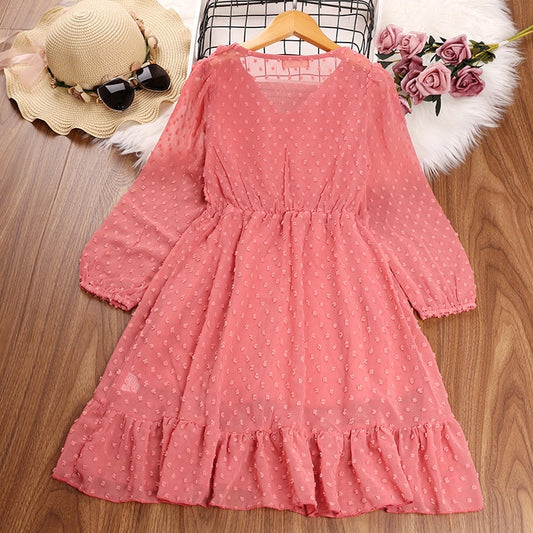 Różowa sukienka w kropeczki Różowa sukienka w kropeczki