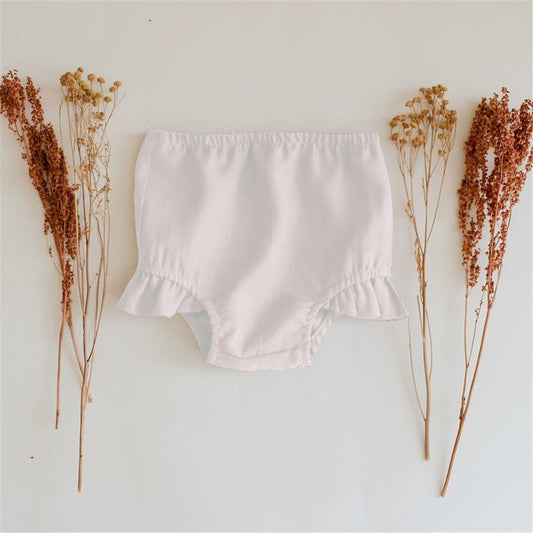 Niemowlęce bloomersy z falbankami Niemowlęce bloomersy z falbankami