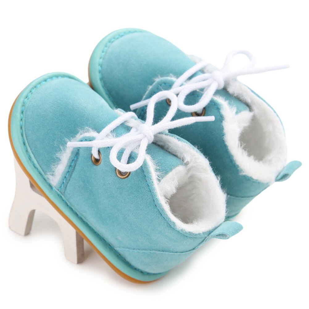 Ciepłe buciki niechodki niemowlęce Niebieski
