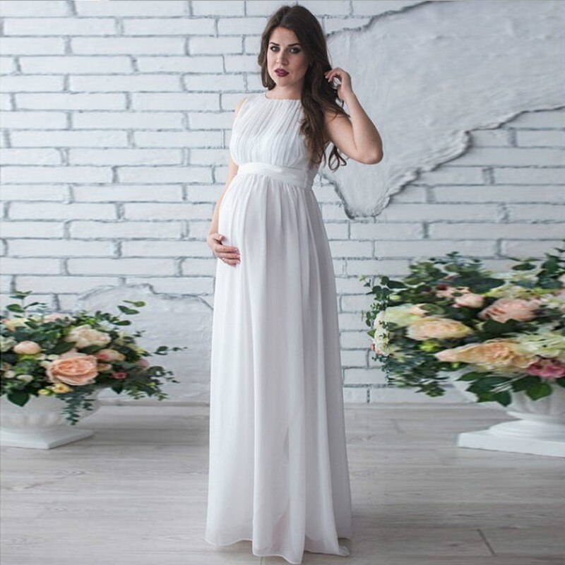 Elegancka suknia dla kobiet w ciąży - Miziu.pl