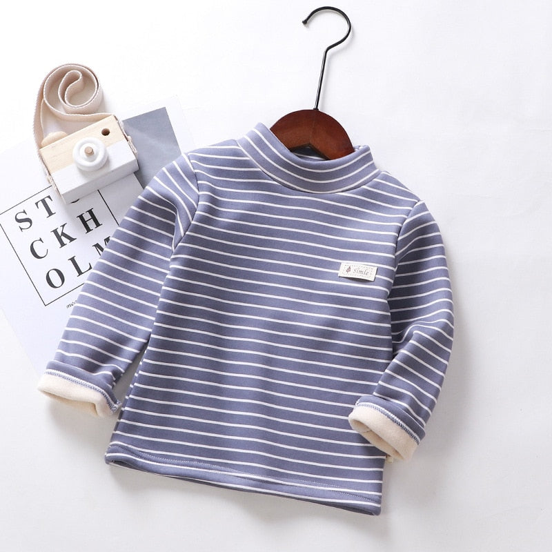 Bluza w paski z półgolfem - Miziu.pl