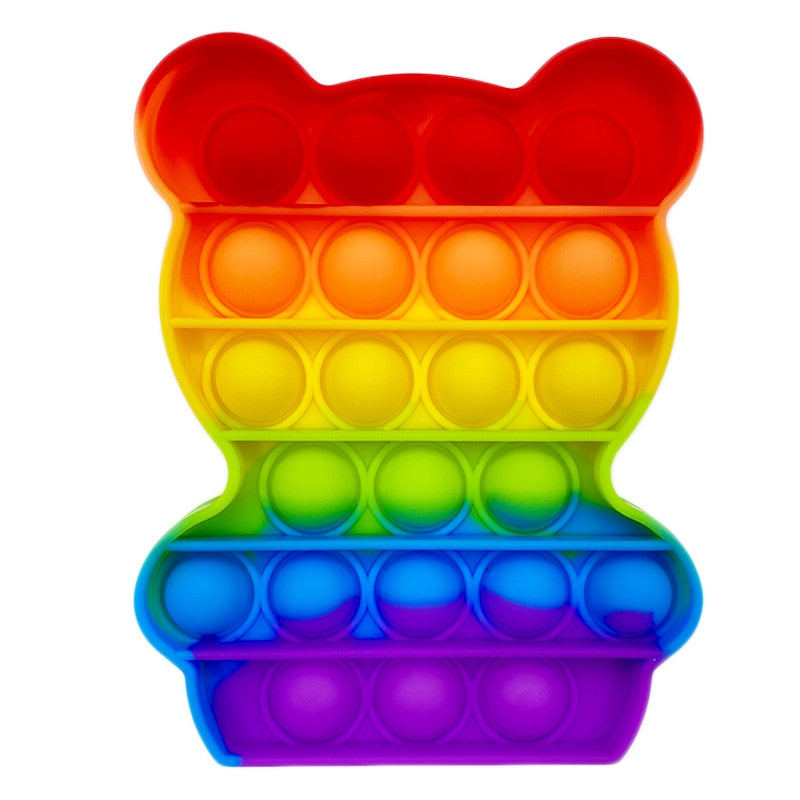 Tęczowa zabawka sensoryczna Pop It - Miziu.pl