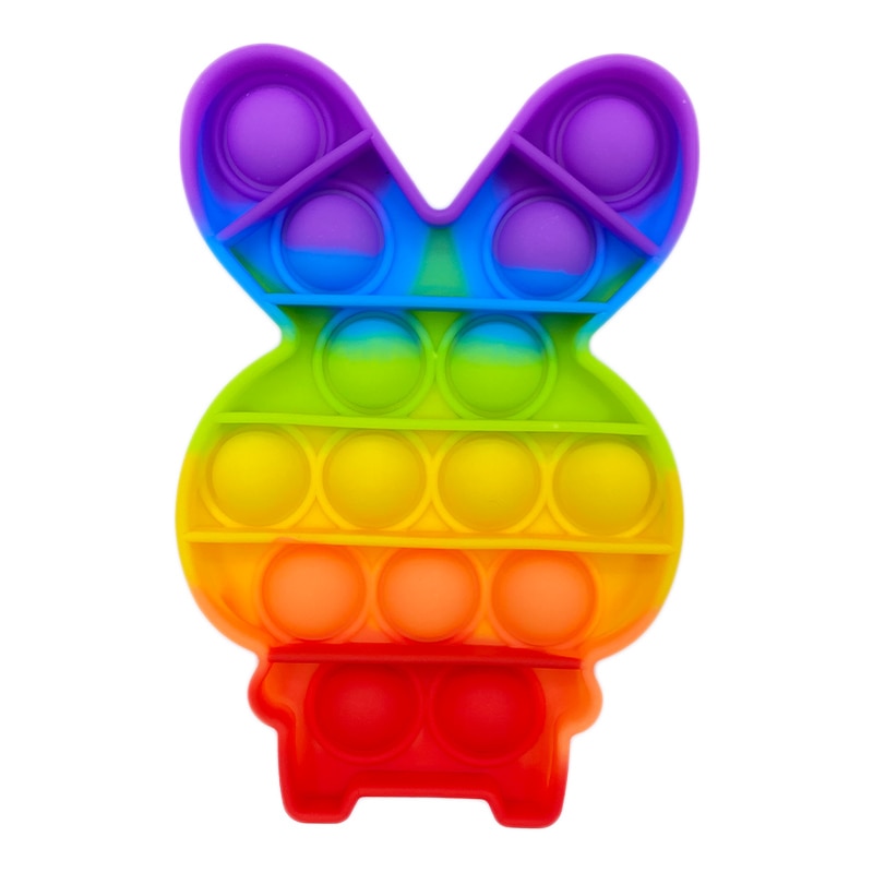 Tęczowa zabawka sensoryczna Pop It - Miziu.pl