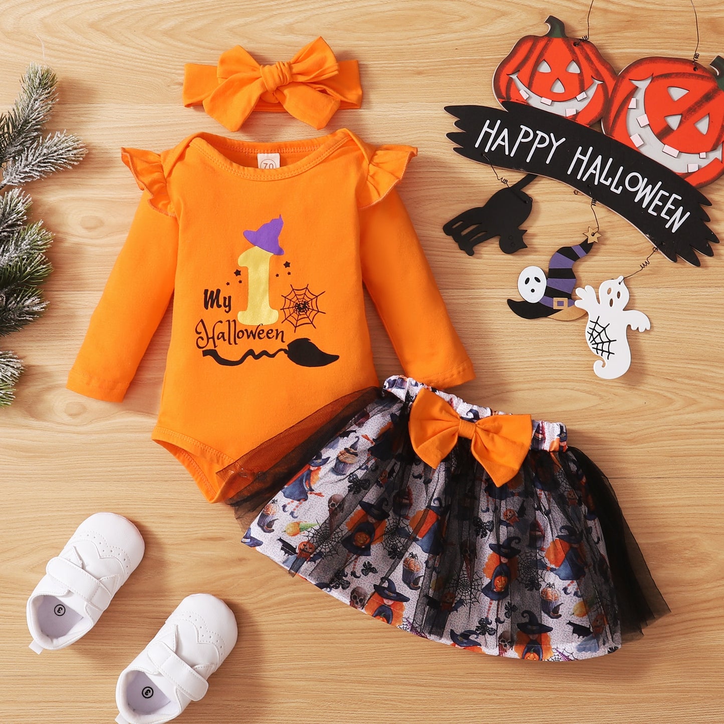 Komplet z długim rękawem na Halloween - Miziu.pl