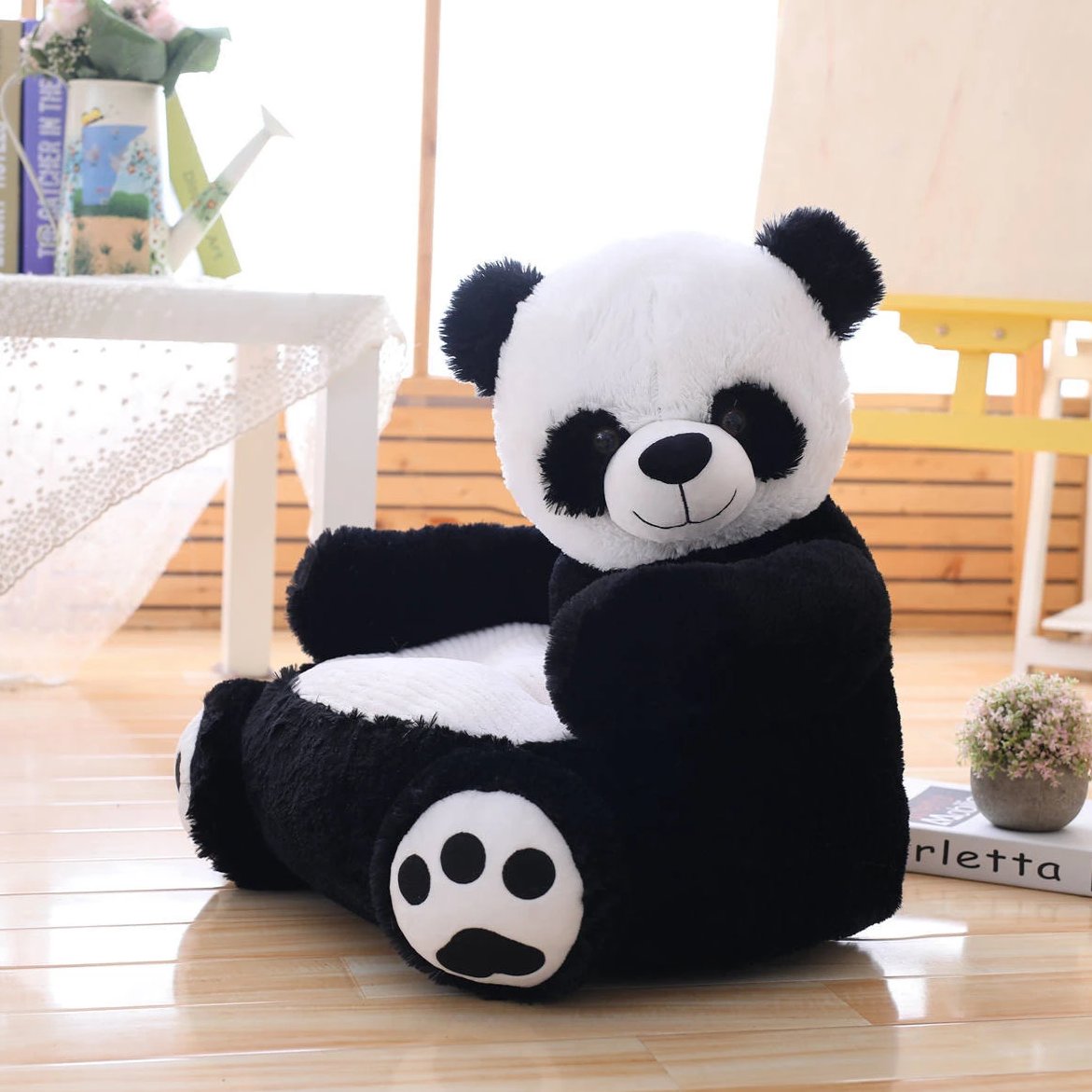 Poduszka dekoracyjna do siedzenia Panda / 50 cm