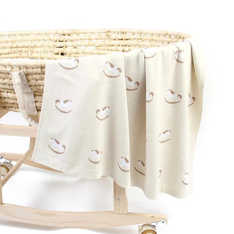 Kocyk dzianinowy bujany konik 100x80cm