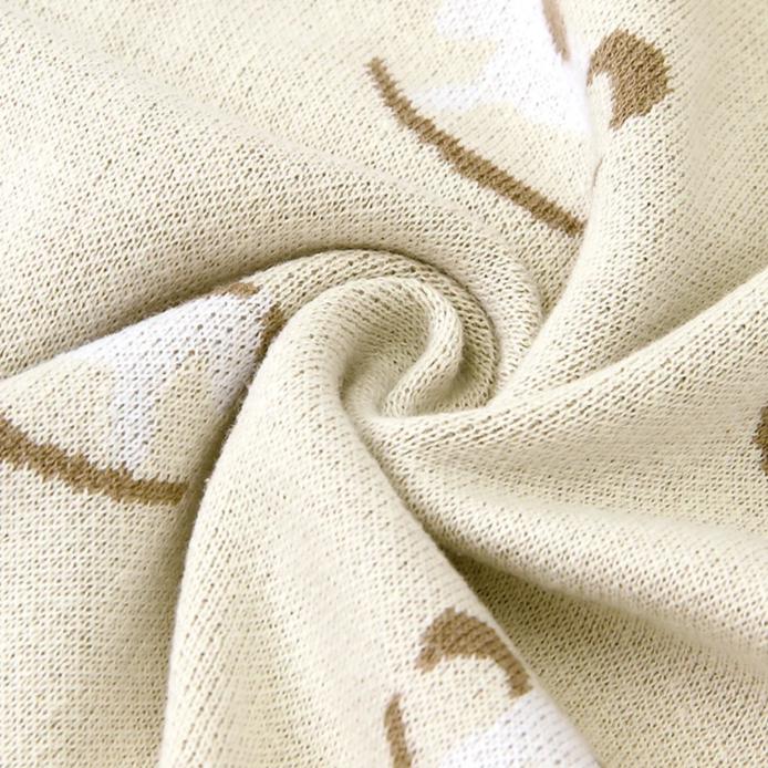 Kocyk dzianinowy bujany konik 100x80cm