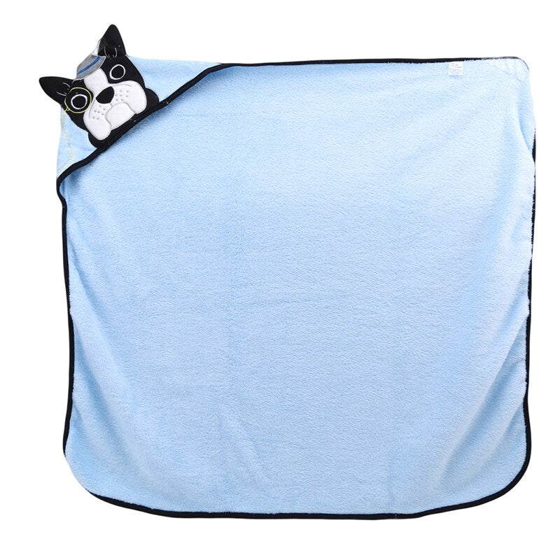 Miękki kocyk flanelowy piesek