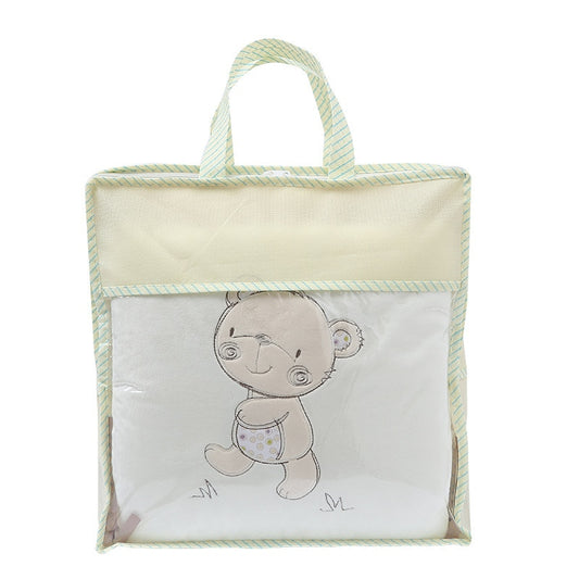 Bawełniane ochraniacze do łóżeczka miś Bawełniane ochraniacze do łóżeczka miś