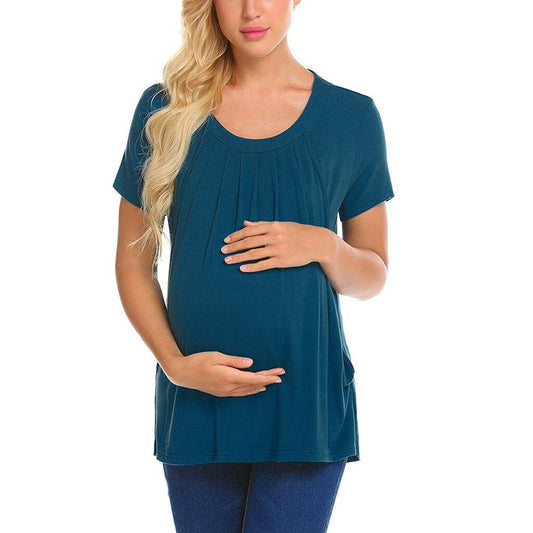 Jednokolorowa koszulka dla kobiet w ciąży Jednokolorowa koszulka dla kobiet w ciąży