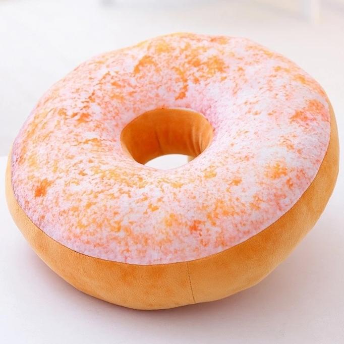 Poduszka dekoracyjna w kształcie donut-a Cukier puder