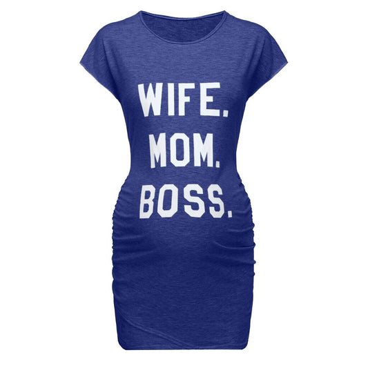 Sukienka dla kobiet w ciąży z napisem Sukienka dla kobiet w ciąży z napisem