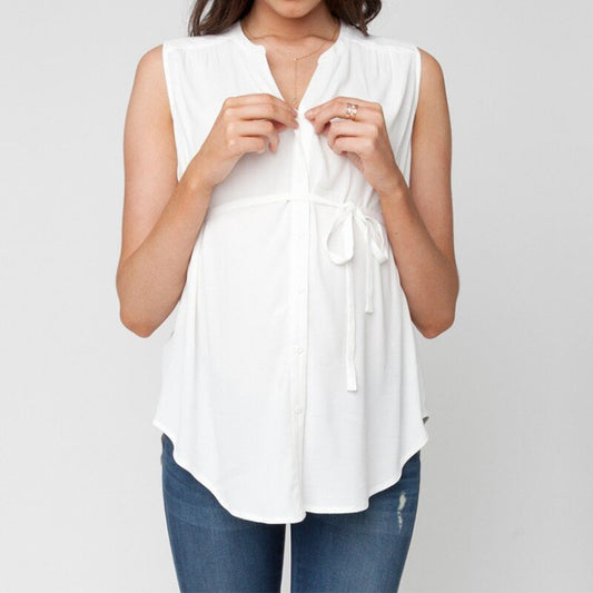 Bluzka bez rękawów dla kobiet w ciąży Bluzka bez rękawów dla kobiet w ciąży