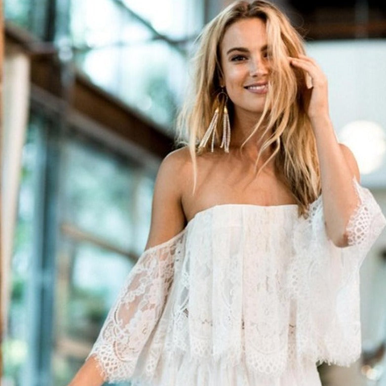 Biała sukienka ciążowa